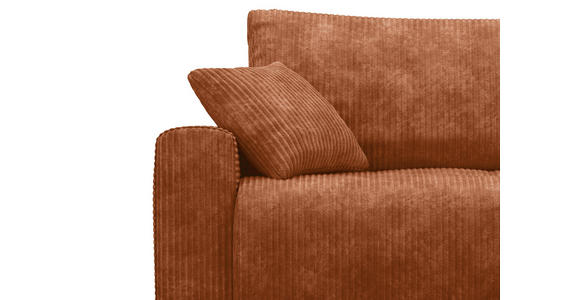 ECKSOFA  in Webstoff Orange  - Schwarz/Orange, KONVENTIONELL, Kunststoff/Textil (270/192cm) - Carryhome