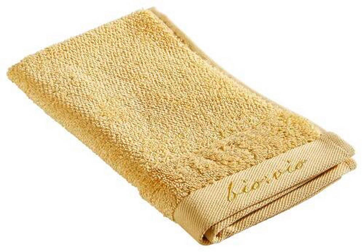 GÄSTETUCH BONITA Currygelb 4-teilig 30/50 cm  - Currygelb, Natur, Textil (30/50cm) - Bio:Vio