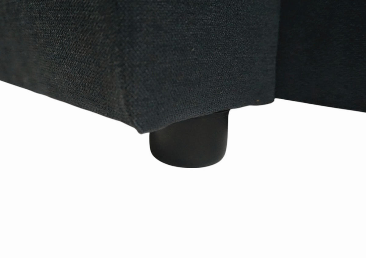 WOHNLANDSCHAFT TERMOLI in Jacquard Anthrazit  - Anthrazit/Schwarz, Design, Kunststoff/Textil (155/296/155cm) - MID.YOU