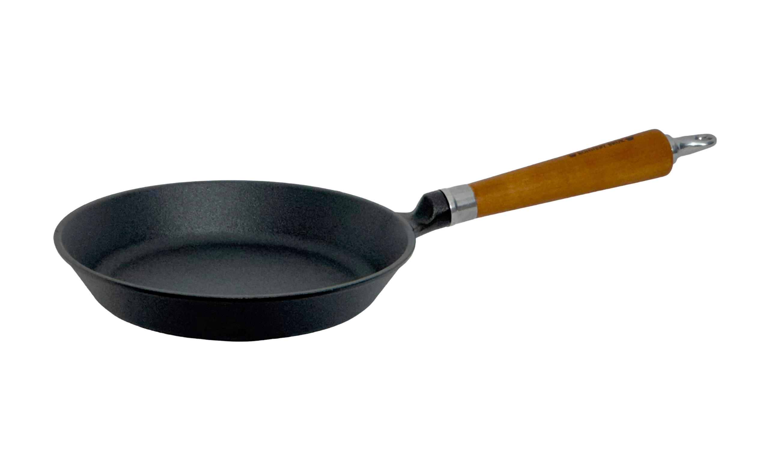 BRATPFANNE  - Schwarz/Braun, Basics, Holz/Metall (48/25/8cm)