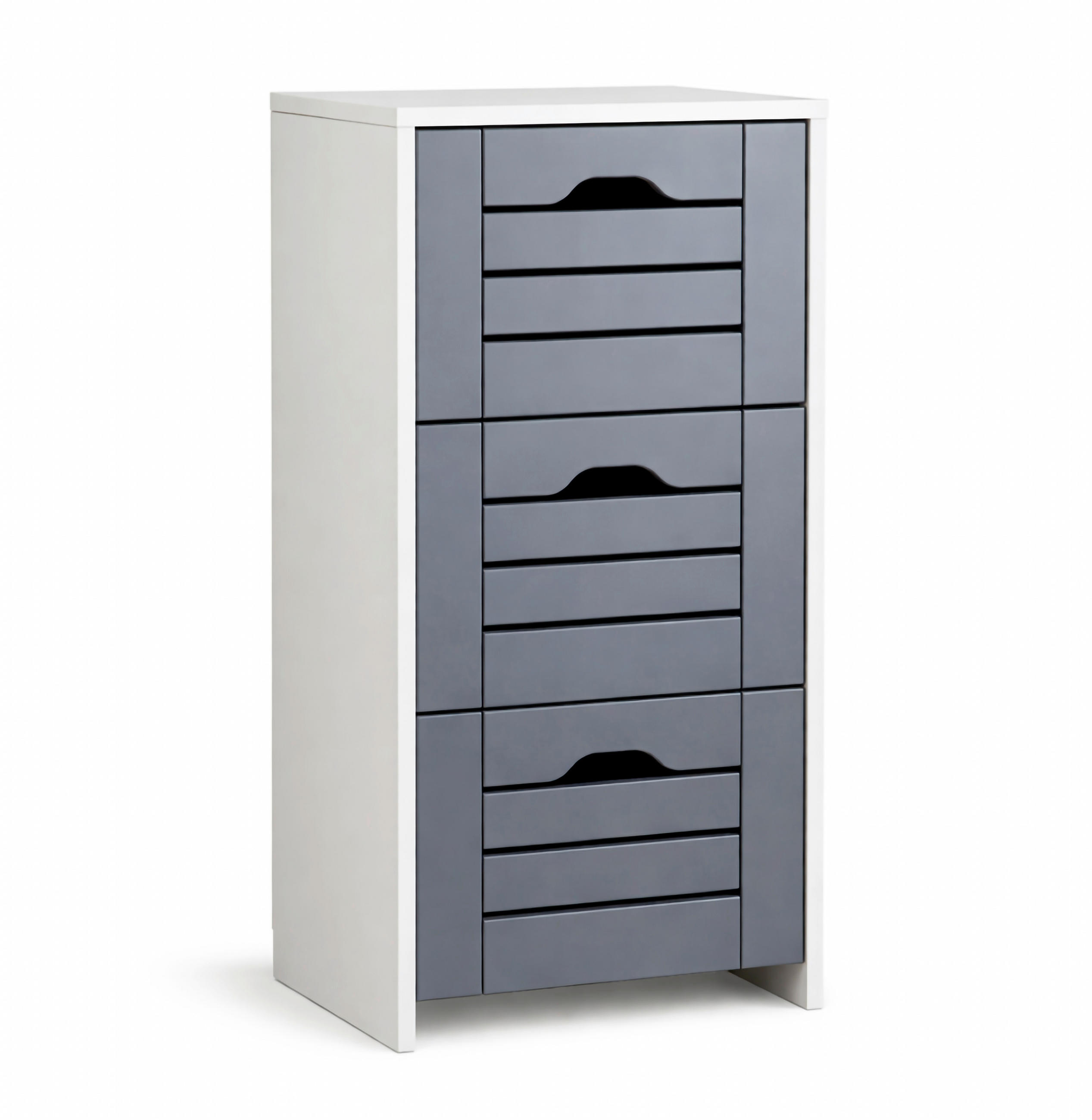 MIDISK&Aring;P antracit, vit 76/38/28 cm