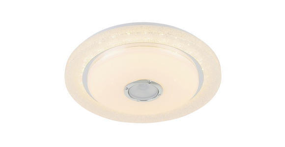 LED-DECKENLEUCHTE 38/8 cm - Chromfarben/Weiß, Trend, Kunststoff/Metall (38/8cm) - Novel