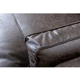 ECKSOFA in Lederlook Hellbraun  - Hellbraun/Schwarz, Design, Textil/Metall (160/295cm) - Hom`in