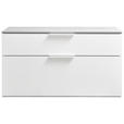 GARDEROBENBANK Grau, Weiß  - Weiß/Grau, Design (90/50/35cm) - Carryhome