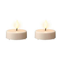 LED ČAJOVÁ SVIEČKA - krémová, Basics, plast (6/5,5cm) - Ambia Home