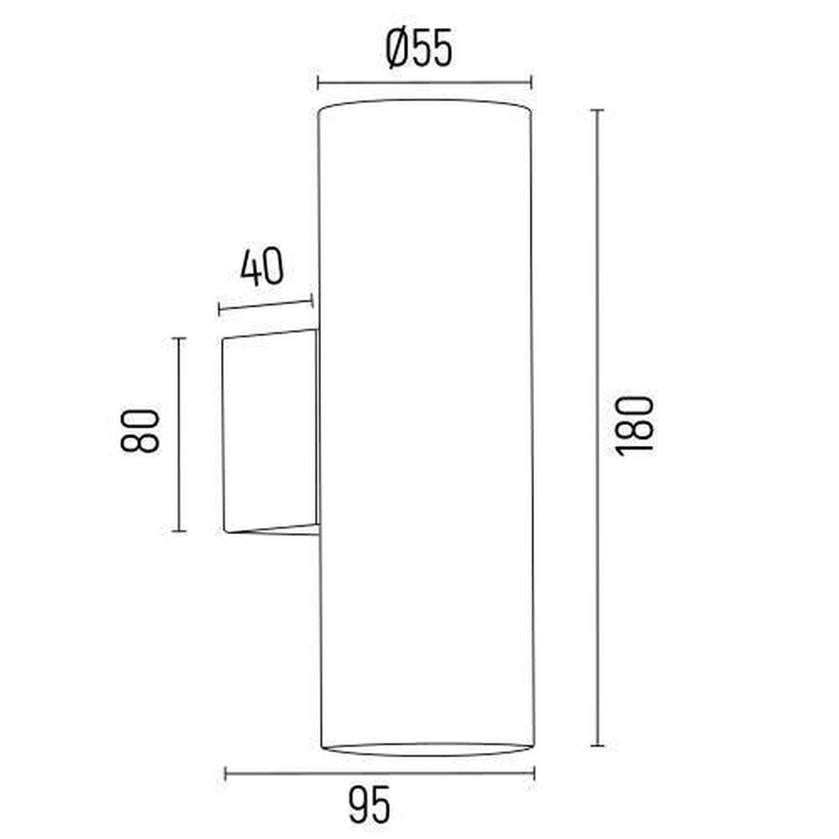 WANDLEUCHTE 18/8,5/5,5 cm   - Goldfarben, Design, Metall (18/8,5/5,5cm)