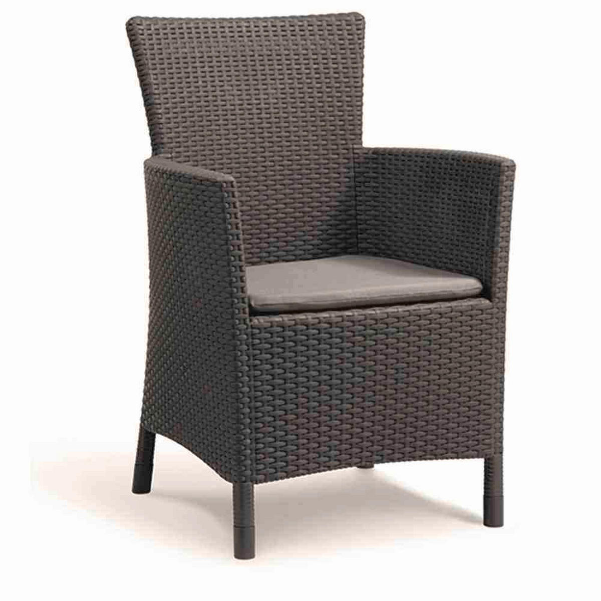 BALKONSET  3-teilig  - Graphitfarben/Grau, MODERN, Kunststoff (54/87/48cm) - Keter