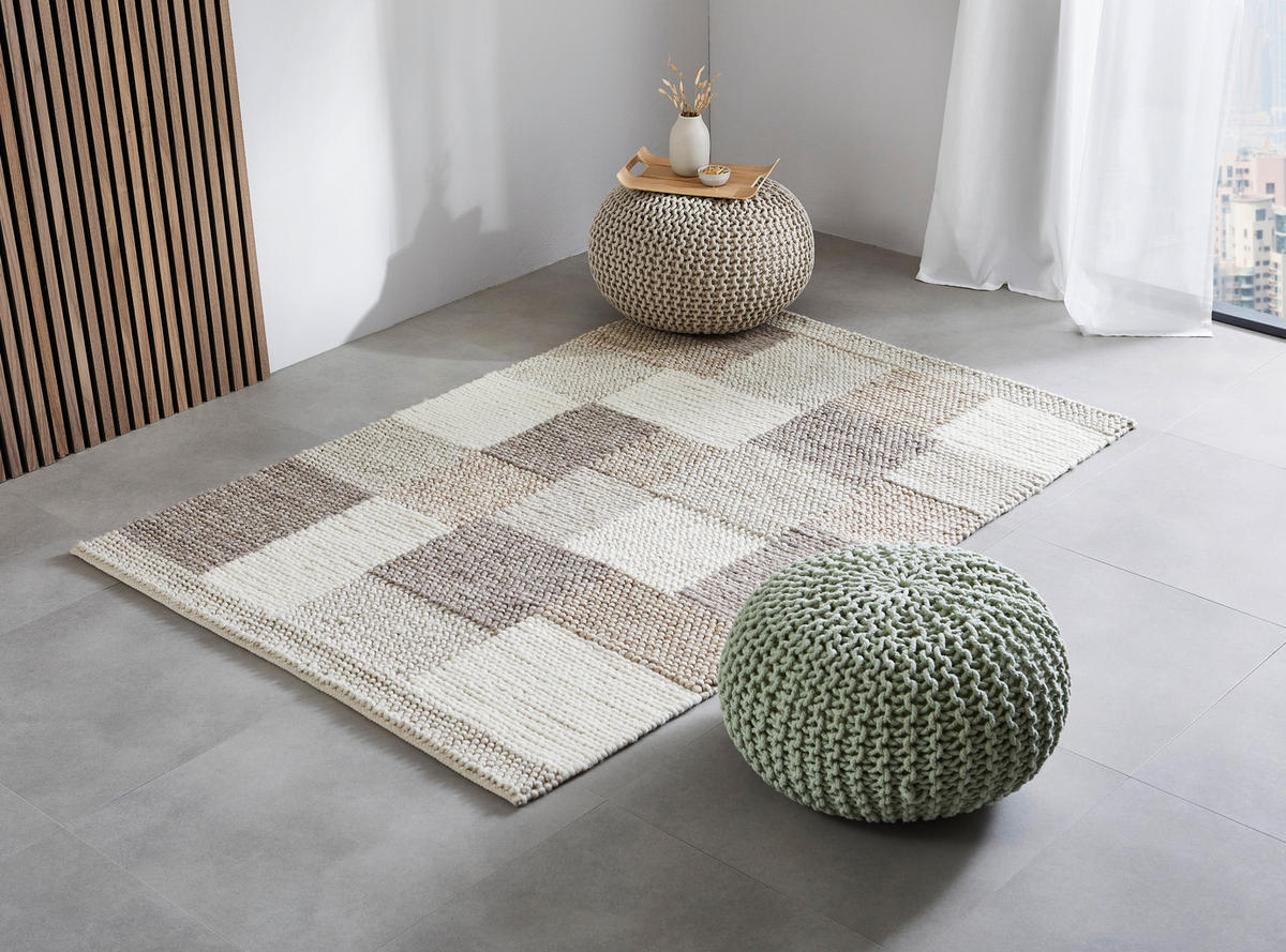 HANDWEBETEPPICH Nordic 160/230 cm Nordic  - Beige/Naturfarben, Lifestyle, Textil (160/230cm) - Linea Natura