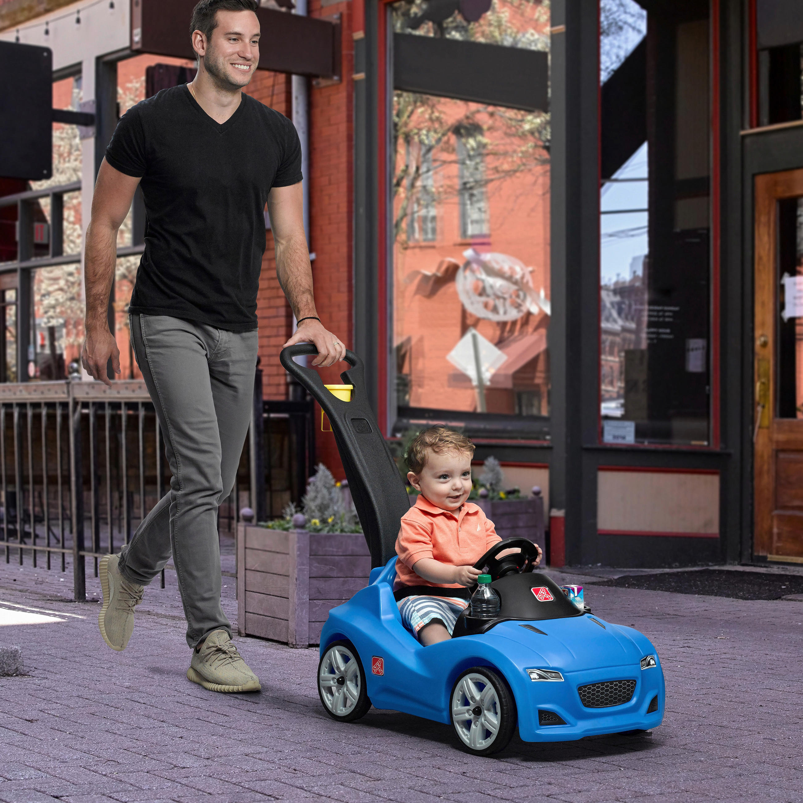 KINDERAUTO - Blau, KONVENTIONELL, Kunststoff (50,2/90,8/121cm) - Ambia Garden