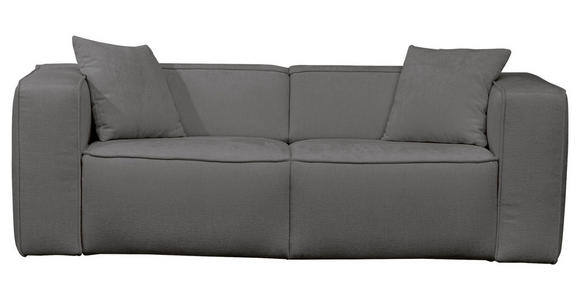 SCHLAFSOFA  in Chenille Dunkelgrau  - Dunkelgrau/Schwarz, Design, Kunststoff/Textil (227/74/105cm) - Novel