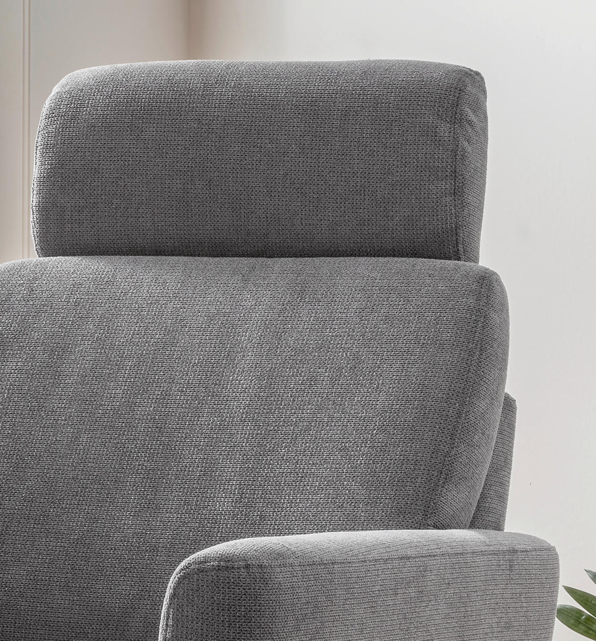 RELAXSESSEL in Textil Dunkelgrau  - Dunkelgrau/Schwarz, Modern, Textil/Metall (77/105/87-154cm) - Livetastic