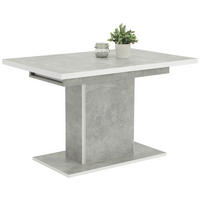 ESSTISCH Hellgrau rechteckig  ausziehbar  - Hellgrau, MODERN, Holzwerkstoff (120/80/76cm) - MID.YOU