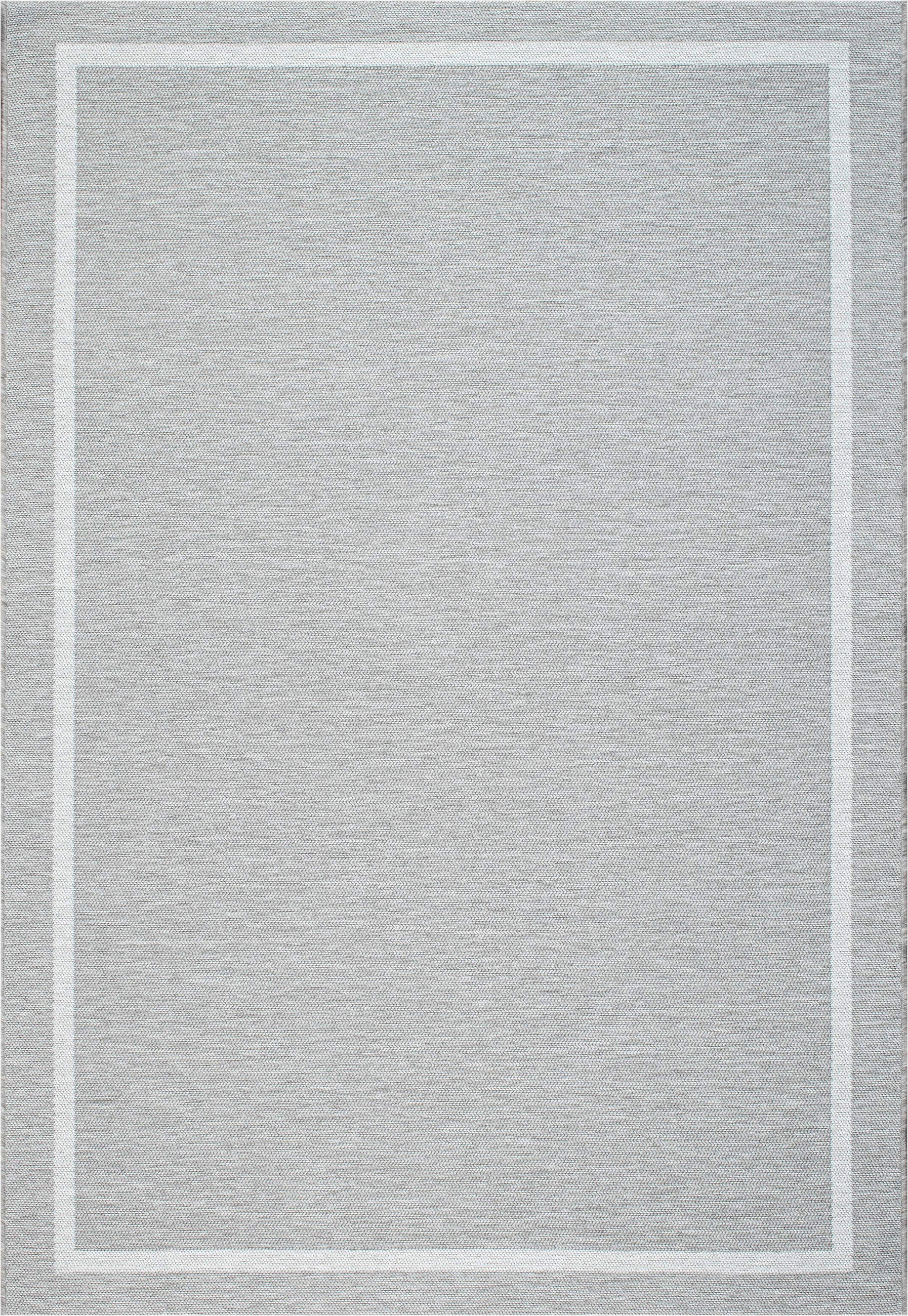 OUTDOORTEPPICH 80/150 cm Amalfi Grau, Silberfarben, Hellgrau  - Silberfarben/Hellgrau, KONVENTIONELL, Textil (80/150cm) - Novel