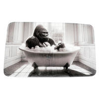 Covoraș De Baie   gri, alb   - alb/gri, Basics, textil (75/45/0,5cm)