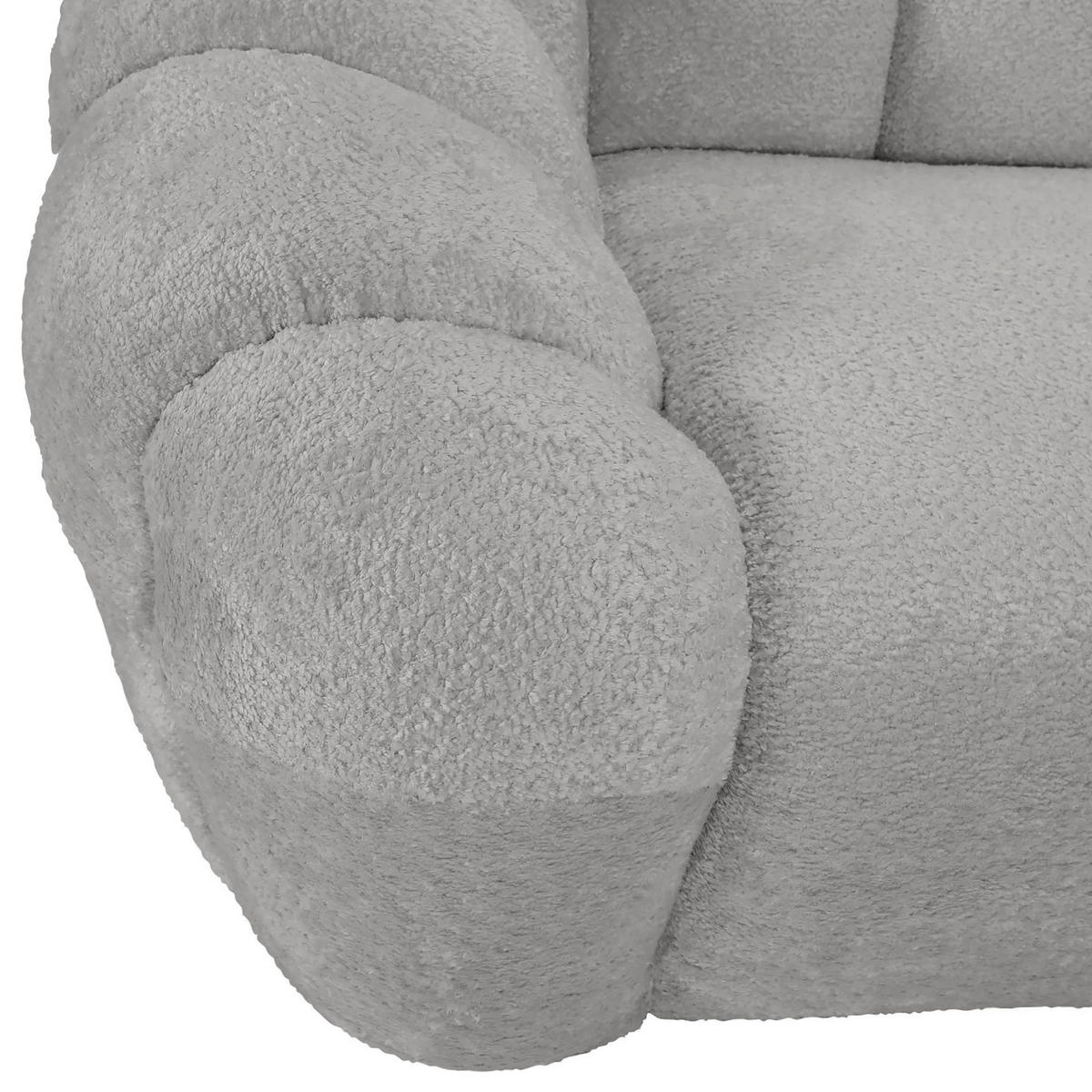 BIGSOFA in Chenille Schlammfarben  - Schlammfarben/Schwarz, KONVENTIONELL, Kunststoff/Textil (248/78/112cm) - Carryhome