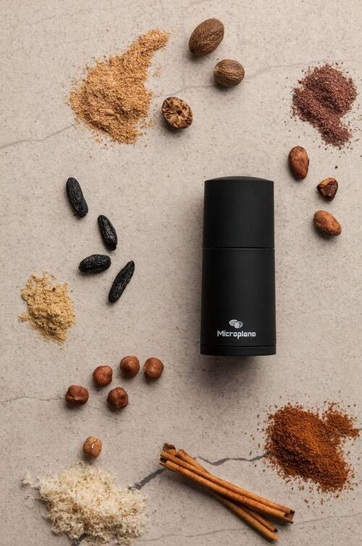 GEWÜRZMÜHLE  - Schwarz, Basics, Kunststoff/Metall (12/5/5cm) - MICROPLANE