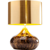 TISCHLEUCHTE 30/41/30 cm   - Goldfarben, Design, Kunststoff/Metall (30/41/30cm) - Kare-Design