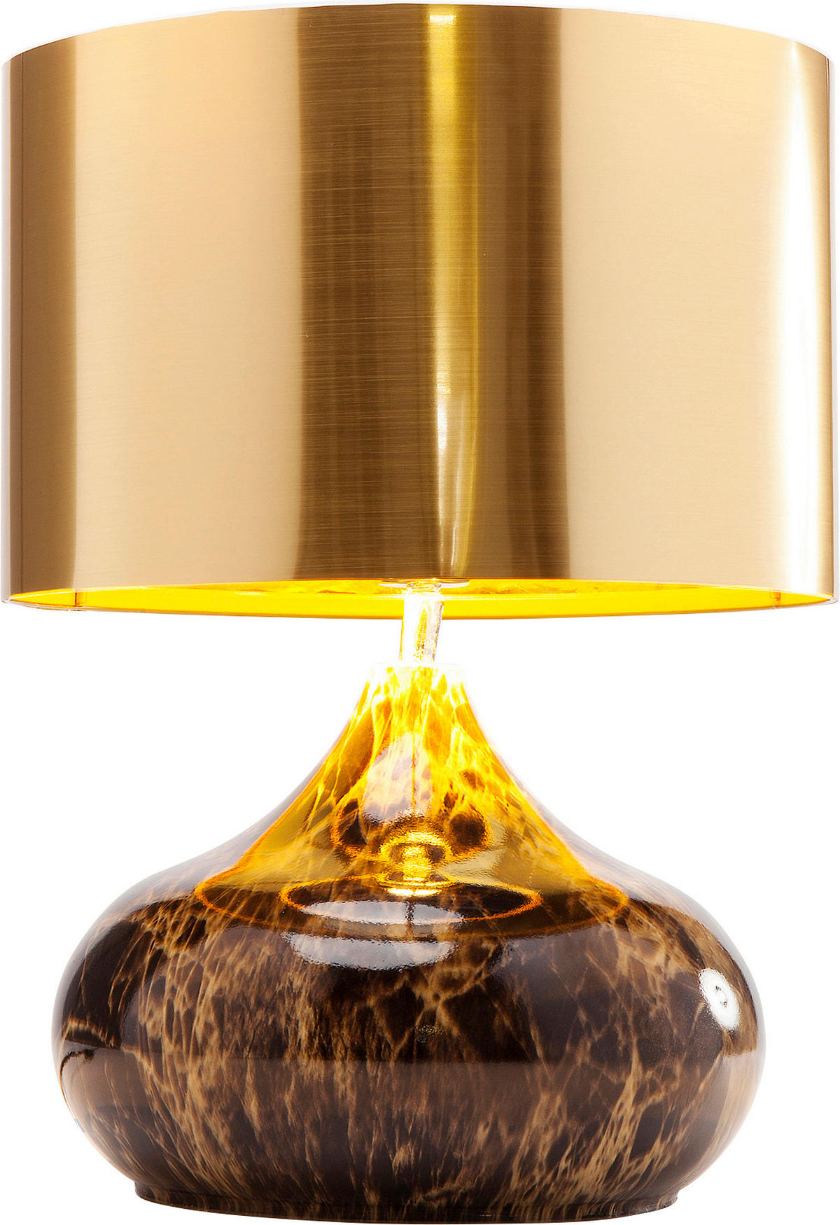 TISCHLEUCHTE 30/41/30 cm   - Goldfarben, Design, Kunststoff/Metall (30/41/30cm) - Kare-Design