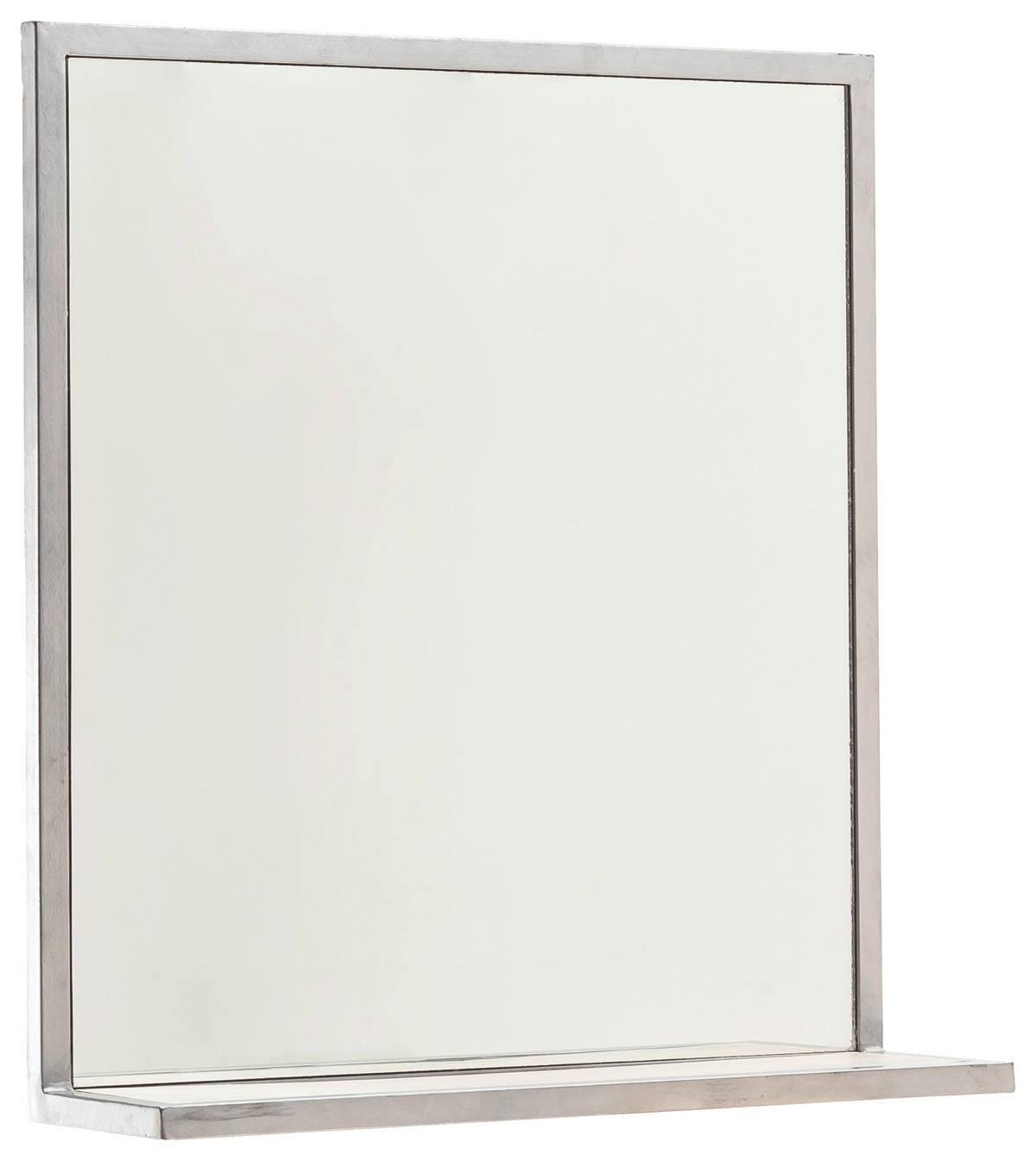 NÁSTĚNNÉ ZRCADLO, 62/66/16 cm - bílá/barvy chromu, Moderní, kov/dřevo (62/66/16cm) - Livetastic