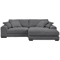 HÖRNSOFFA i manchester antracit  - svart/antracit, Romantik / Lanthus, trä/textil (280/190cm) - MID.YOU