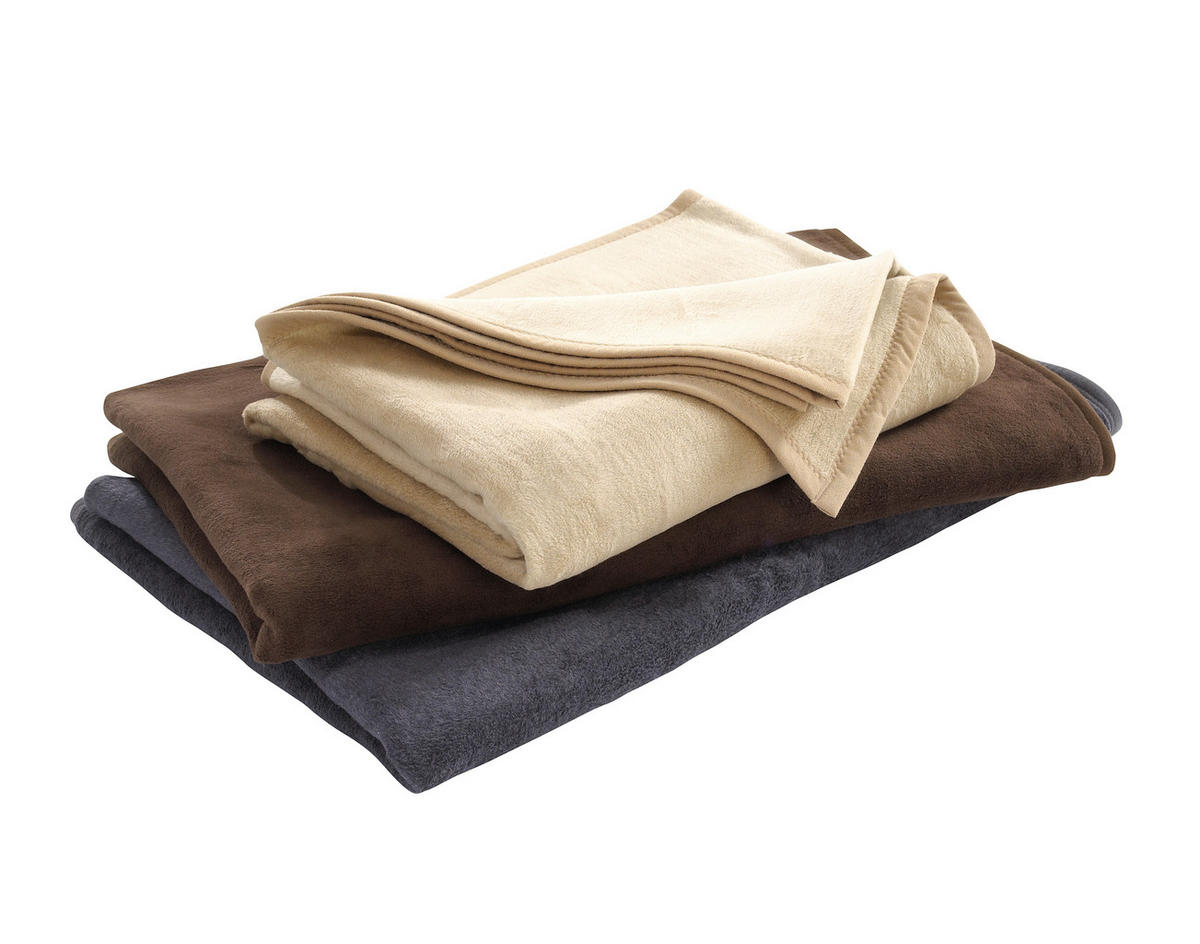 PLAID Melanie 150/200 cm  - Creme, Basics, Textil (150/200cm) - Novel