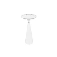 AKKU-TISCHLEUCHTE - Weiss, Design, Kunststoff (14/28,5cm)