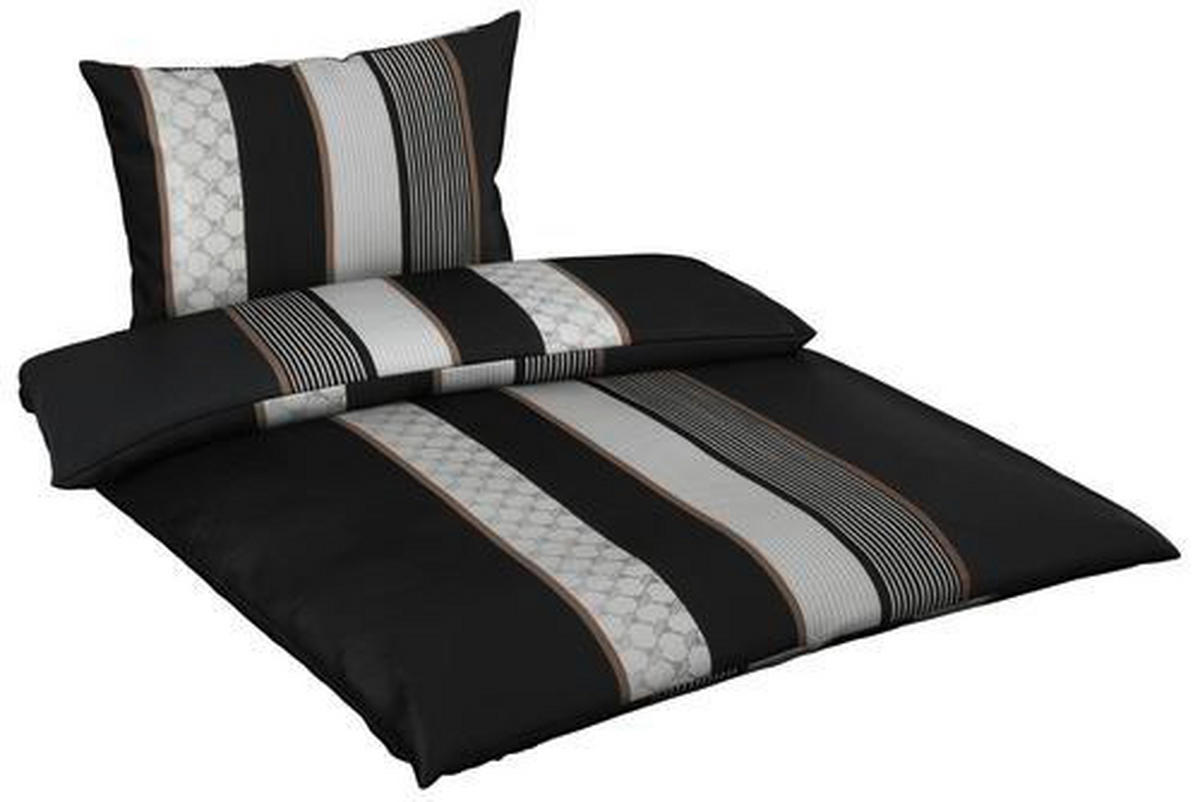 ÁGYNEMŰHUZAT-GARNITÚRA 140/200 cm  - fekete/fehér, Design, textil/természetes anyagok (140/200cm) - Joop!