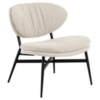 FÅTÖLJ i metall, textil beige  - beige, Design, metall/textil (70/73/76cm) - Best Price