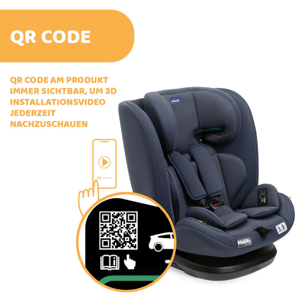 KINDERAUTOSITZ MOKITA I-SIZE  - Dunkelgrau, Basics (46/79/44cm) - Chicco