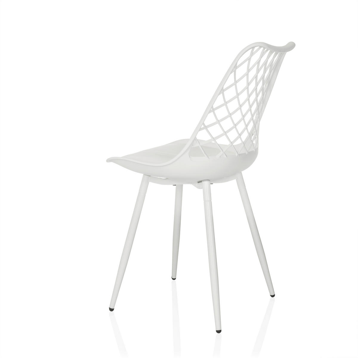 GARTENSTUHL Weiß  - Weiß, MODERN, Kunststoff/Metall (48/83/57cm) - MID.YOU