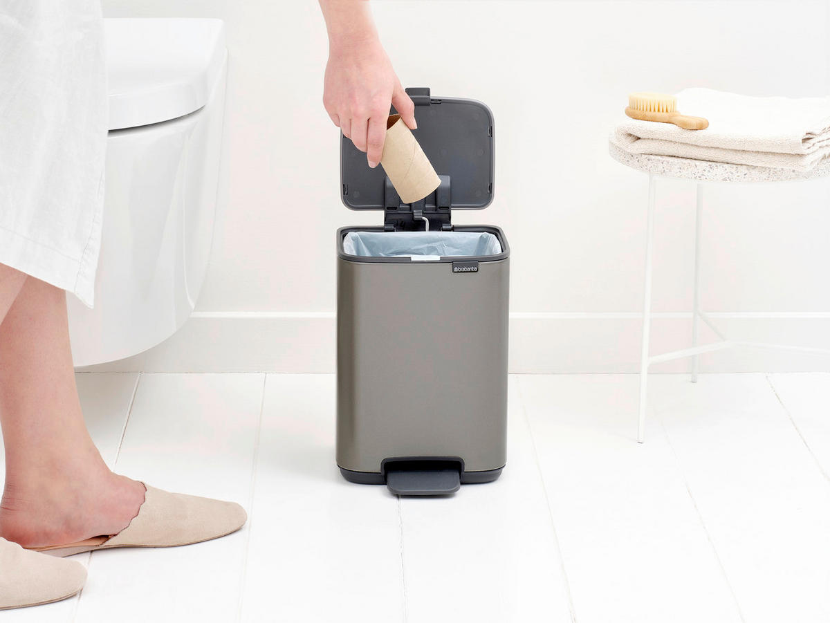 KANTA SA PAPUČICOM  4 l   - antracit/platinasta, Konvencionalno, metal/plastika (20/26,8/20,5cm) - Brabantia