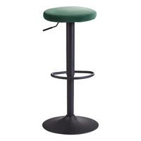 BARHOCKERTextil Grün  - Schwarz/Grün, Modern, Textil/Metall (40/79/40cm) - MID.YOU