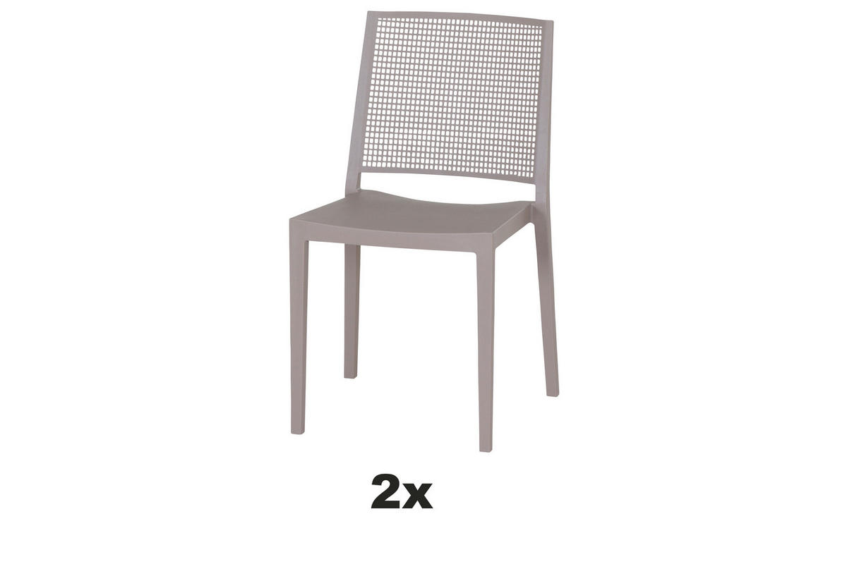 STAPELSTUHL Taupe  - Taupe, Basics, Kunststoff (46/80/56cm) - Siena Garden