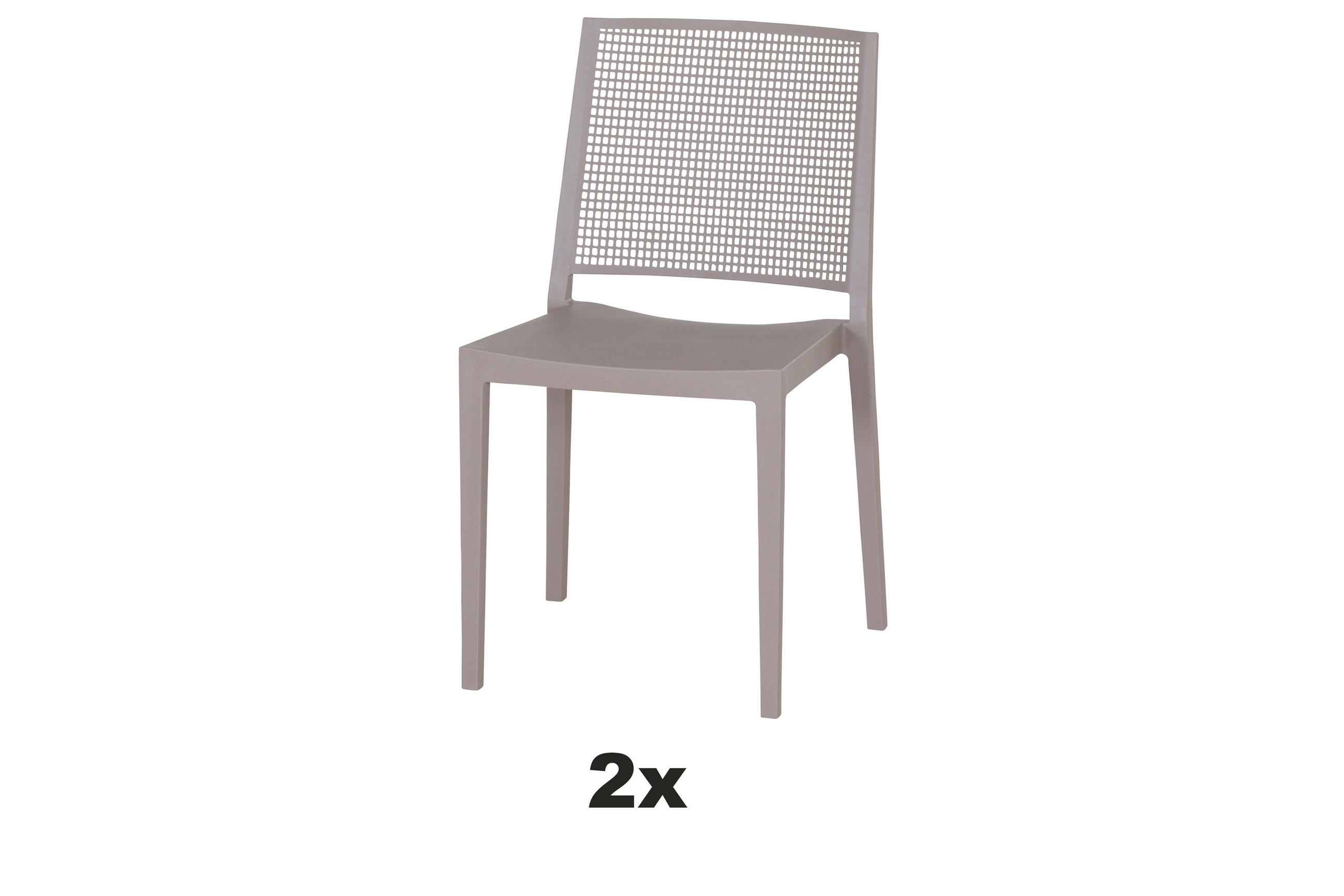 Siena Garden Stapelstuhl Taupe 46x80x56 cm