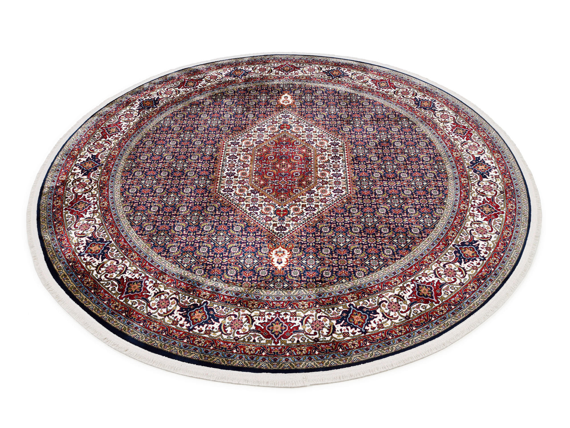 TEPPICH 160 cm Mithras Bidjar Braun, Dunkelrot, Beige  - Beige/Braun, Basics, Textil (160cm) - Novel