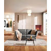 2-SITZER-SOFA Flachgewebe Dunkelgrau  - Dunkelgrau/Schwarz, Design, Textil/Metall (178-226/83-113/96-177cm) - Dieter Knoll