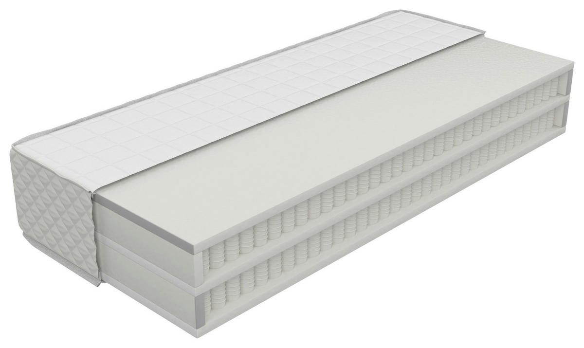 BOXSPRINGMATRATZE 80/200 cm, Höhe ca.: 35 cm,  - Weiß, Basics, Textil (80/200cm) - Chameo
