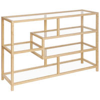 ETAJERĂ  114/79/34 cm culoare natur  - culoare natur, Basics, sticlă/materiale naturale (114/79/34cm) - Xora