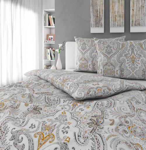 BETTWÄSCHESET Satin 200/210 cm  65 cm/100 cm  - Grau, Konventionell, Textil (200/210cm) - Esposa