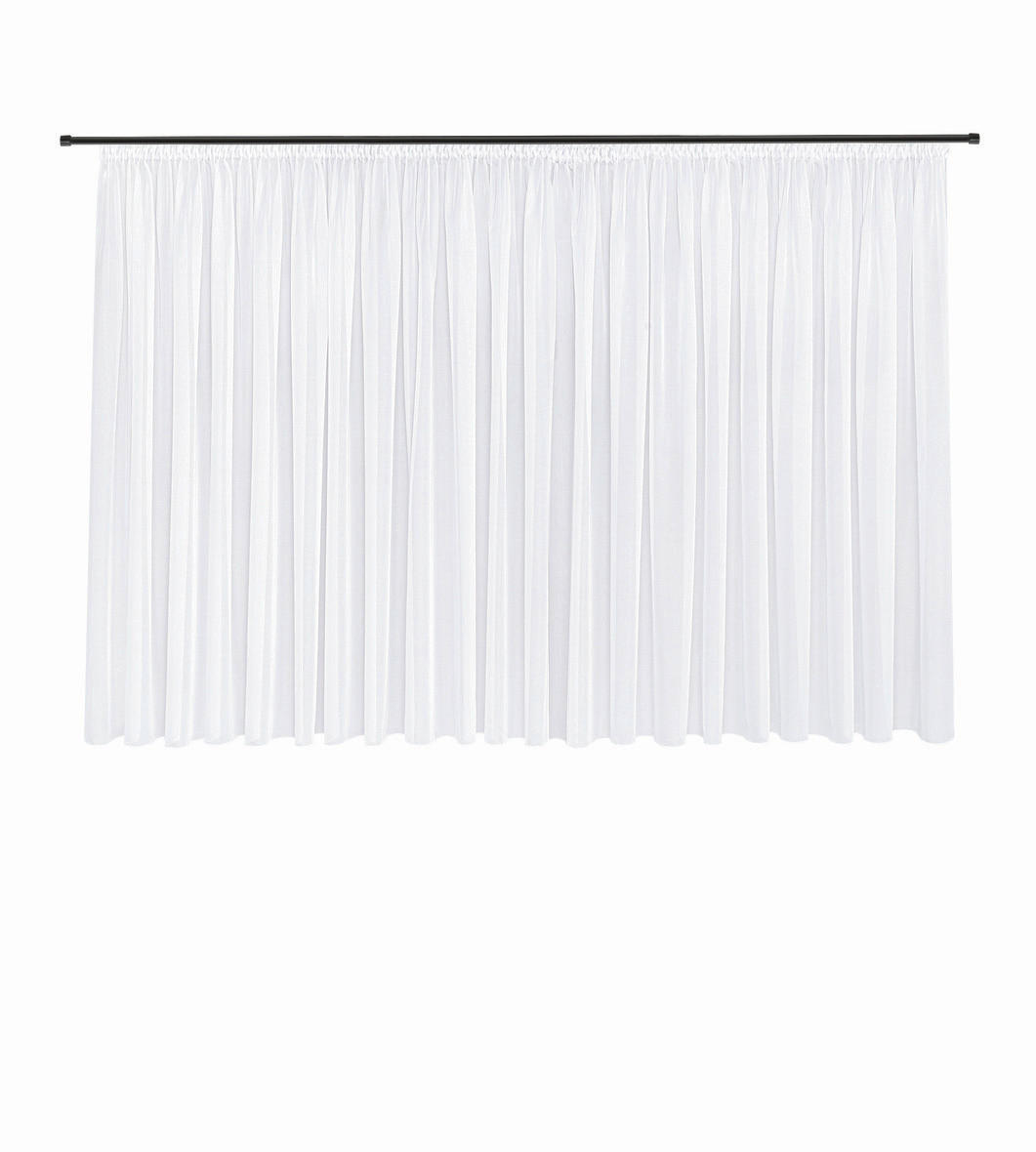 FERTIGSTORE  transparent  600/175 cm   - Weiß, Basics, Textil (600/175cm)
