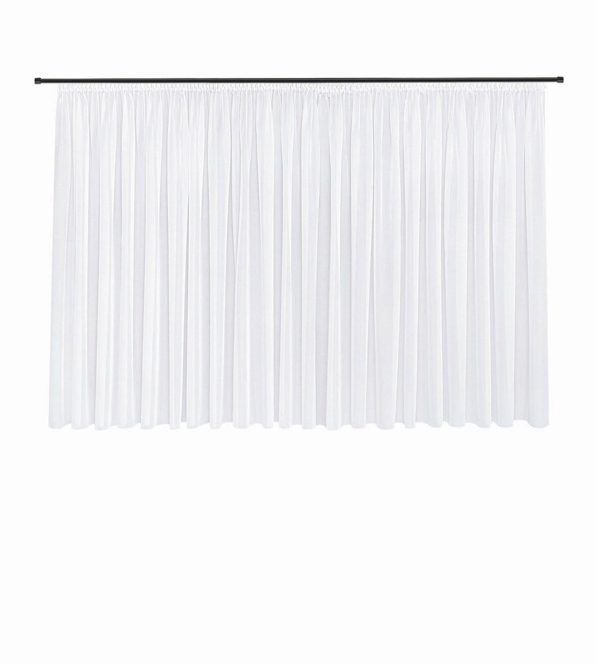 FERTIGSTORE  transparent  600/175 cm   - Weiß, Basics, Textil (600/175cm)