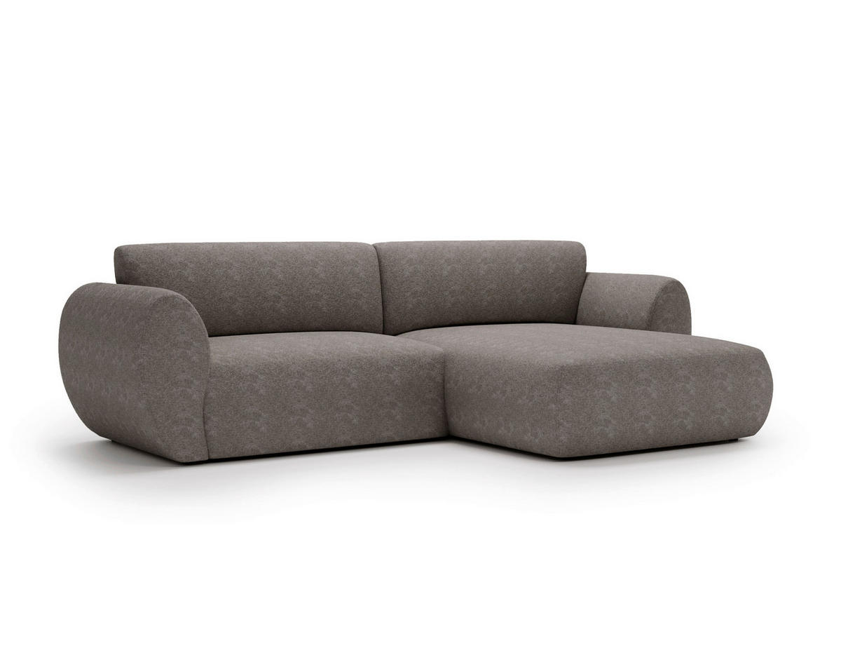 ECKSOFA Chenille Beige  - Beige/Creme, Design, Kunststoff/Textil (288/170cm) - Livetastic