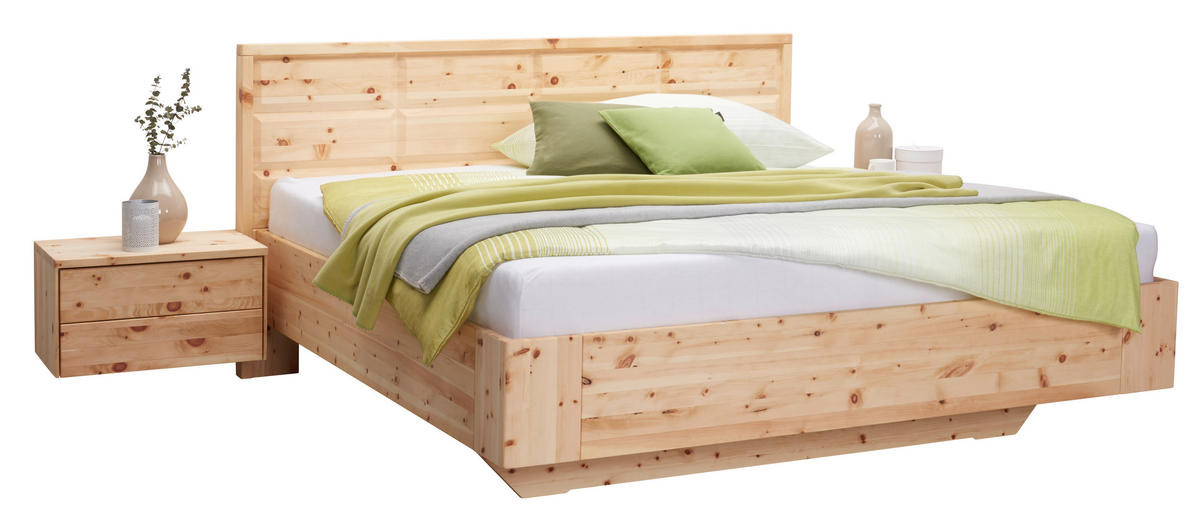 BETT 160/200 cm  in Zirbelkieferfarben  - Zirbelkieferfarben, Natur, Holz (160/200cm) - Valnatura