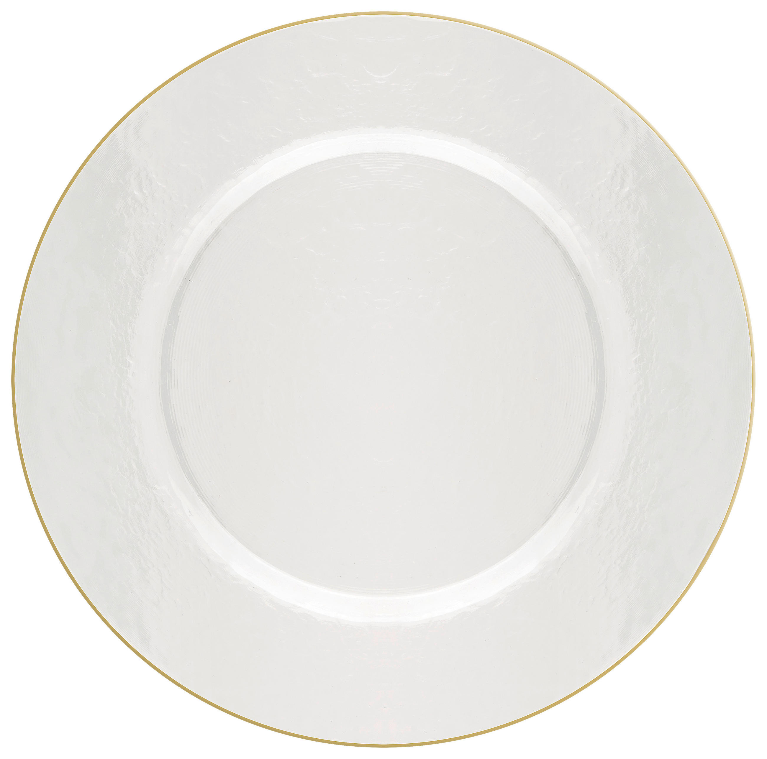 PLATZTELLER 32 cm  - Transparent/Goldfarben, Lifestyle, Glas (32cm) - Ambia Home