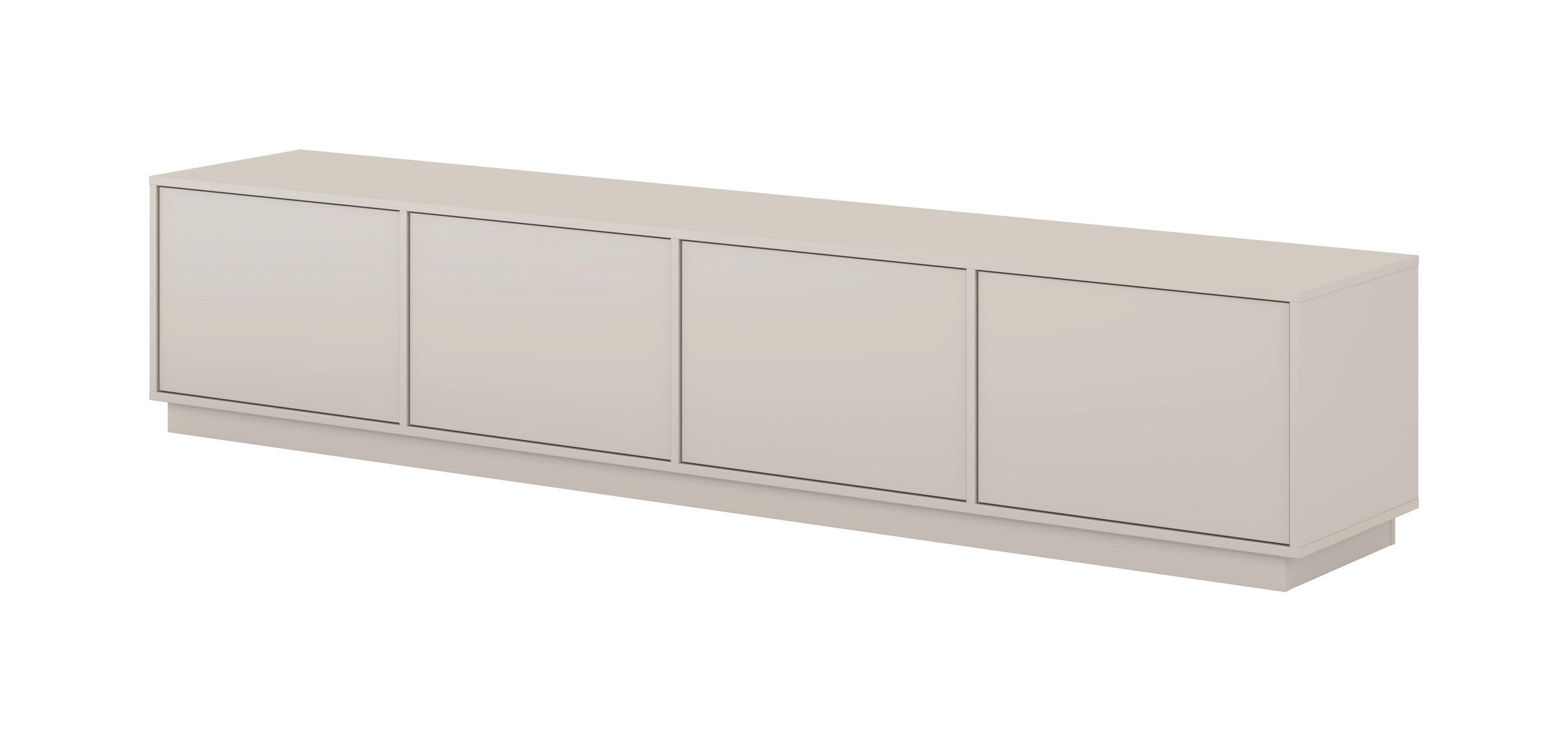 LOWBOARD Japandi 220,5/45/41,5 cm  stehend  - Kaschmir, Design, Holzwerkstoff (220,5/45/41,5cm) - MID.YOU