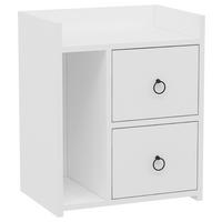 NACHTKÄSTCHEN 50/60/35 cm  in Weiß  - Weiß, Design, Holzwerkstoff (50/60/35cm) - MID.YOU