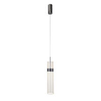 LED-HÄNGELEUCHTE Ambiente 120/6/6 cm  - Graphitfarben, KONVENTIONELL, Kunststoff (120/6/6cm)