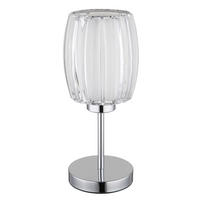 STOLNÍ LAMPA, E27, 18/40 cm  - černá/čiré, Design, kov/textil (18/40cm) - Globo