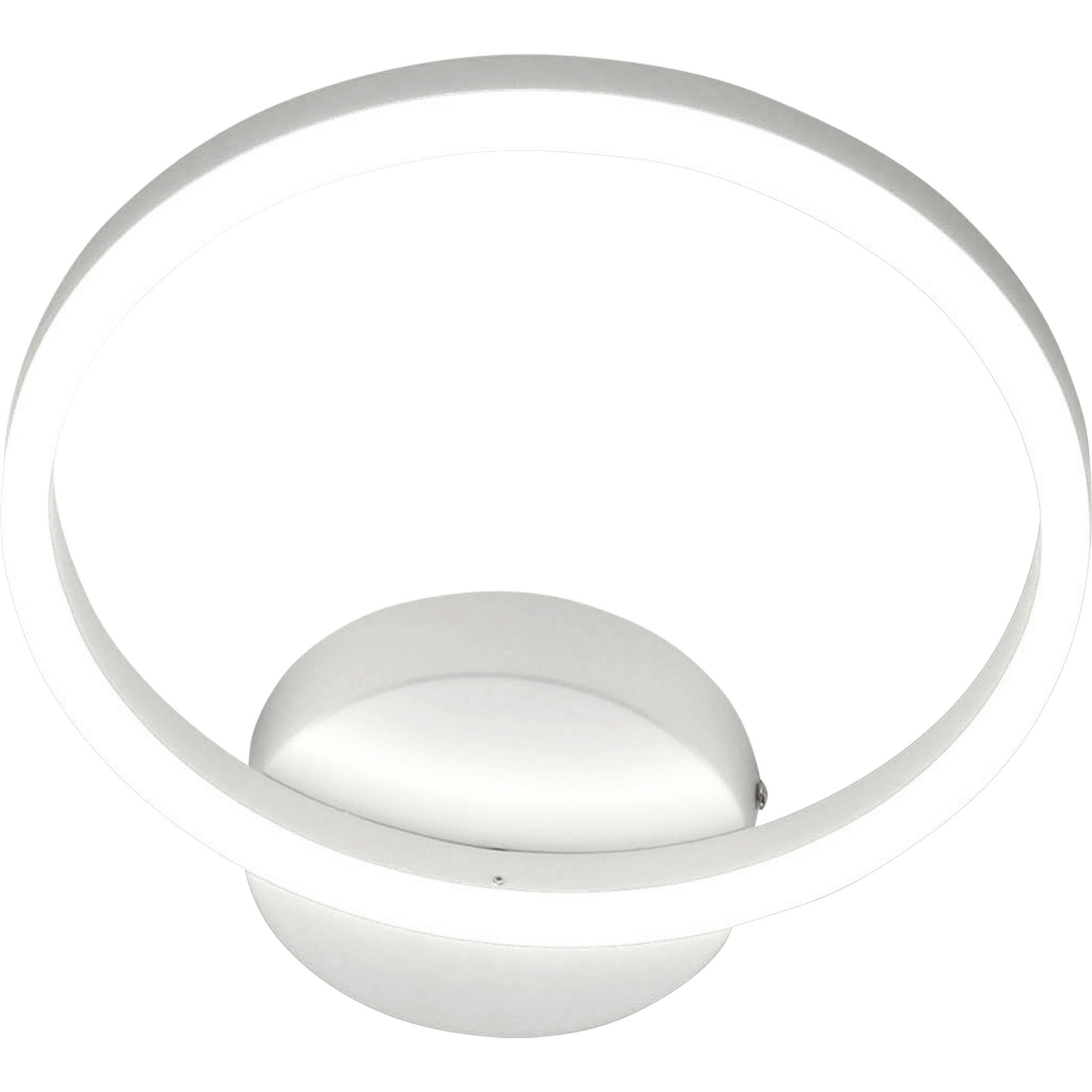 LED-WANDLEUCHTE Giotto 30/6,5 cm   - Weiß, Design, Kunststoff/Metall (30/6,5cm) - Fabas Luce