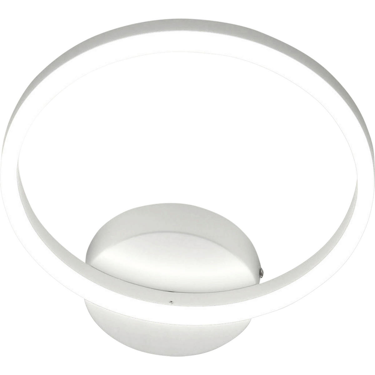 LED-WANDLEUCHTE Giotto 30/6,5 cm   - Weiß, Design, Kunststoff/Metall (30/6,5cm) - Fabas Luce